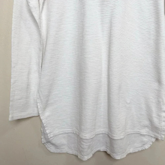 Anthropologie Womens Medium Sol Angeles Deep V-Neck  Tunic White - Picture 10 of 15
